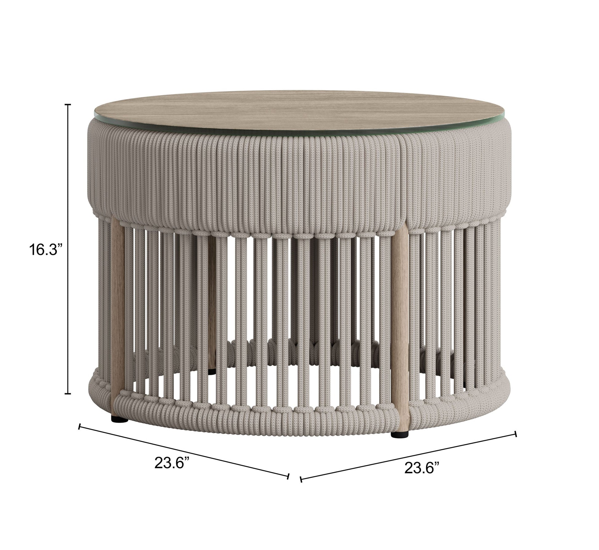 Sora Natural Outdoor Coffee Table - Ornate Home