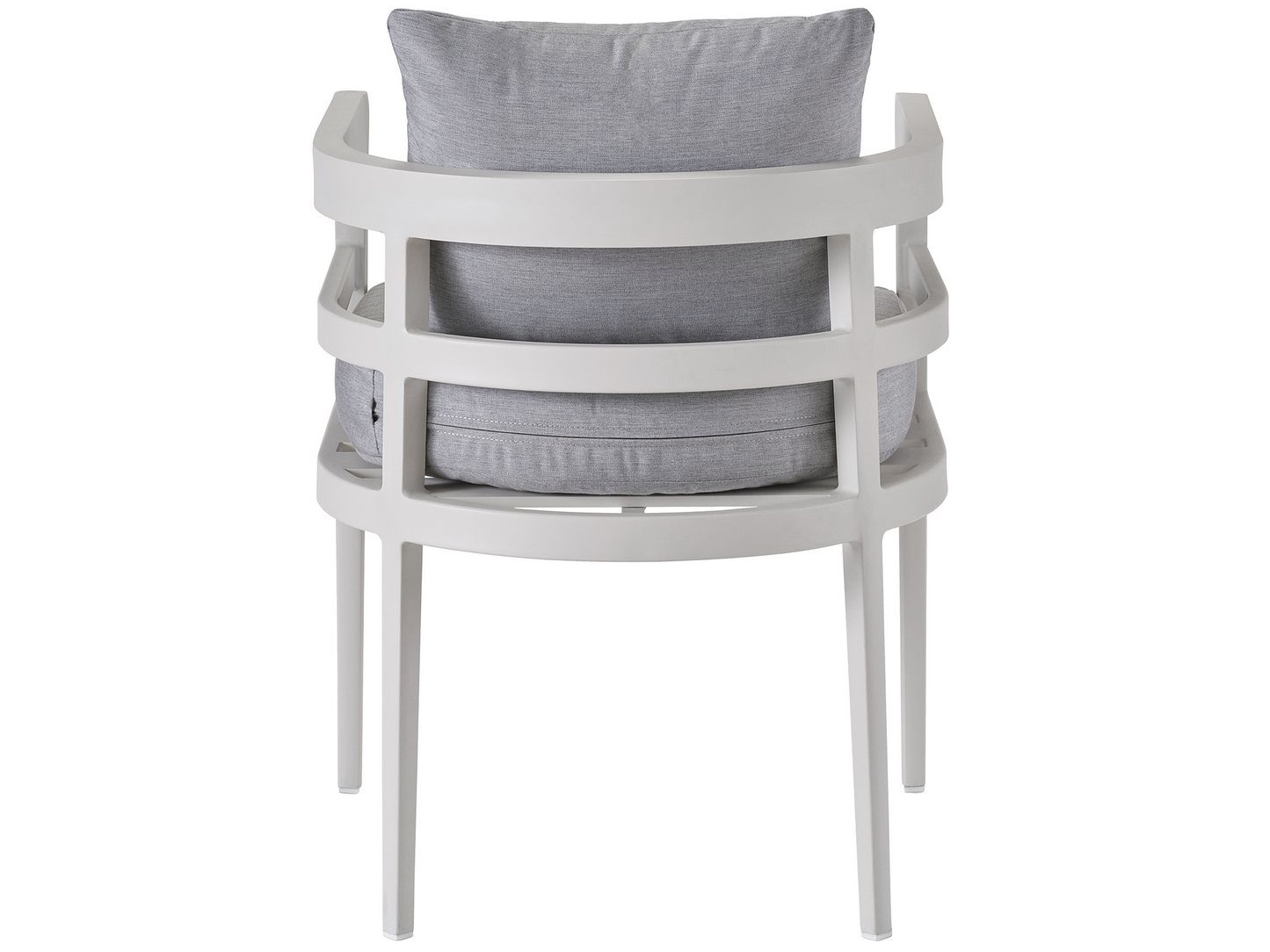 Sout Beach Canvas Granite/Chalk Aluminum Dining Chair - Ornate Home