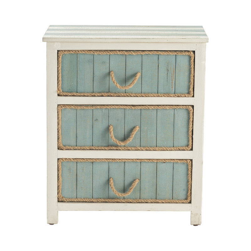 South Shore White/Blue Chest - Ornate Home