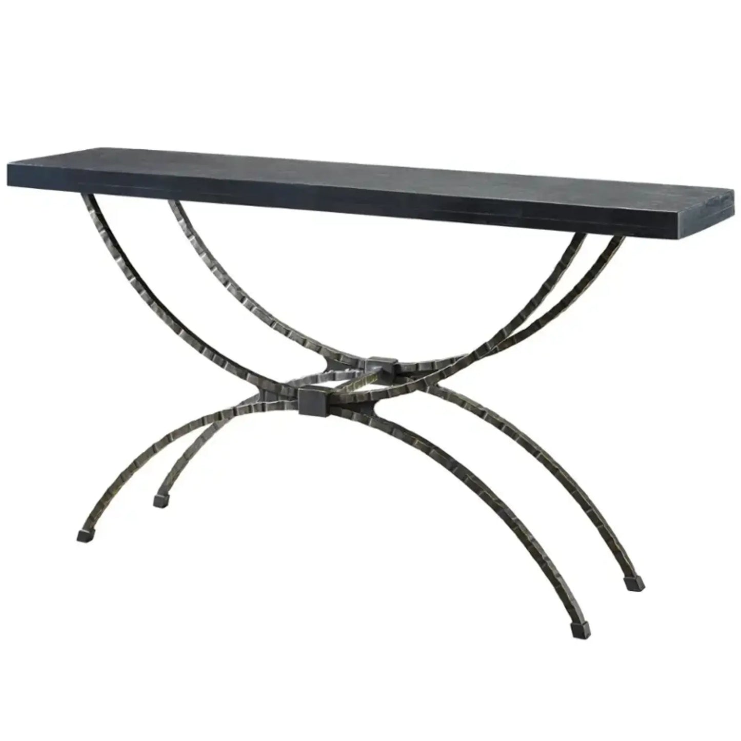 Spatial Aged Bronze/Gold Console Table - Ornate Home
