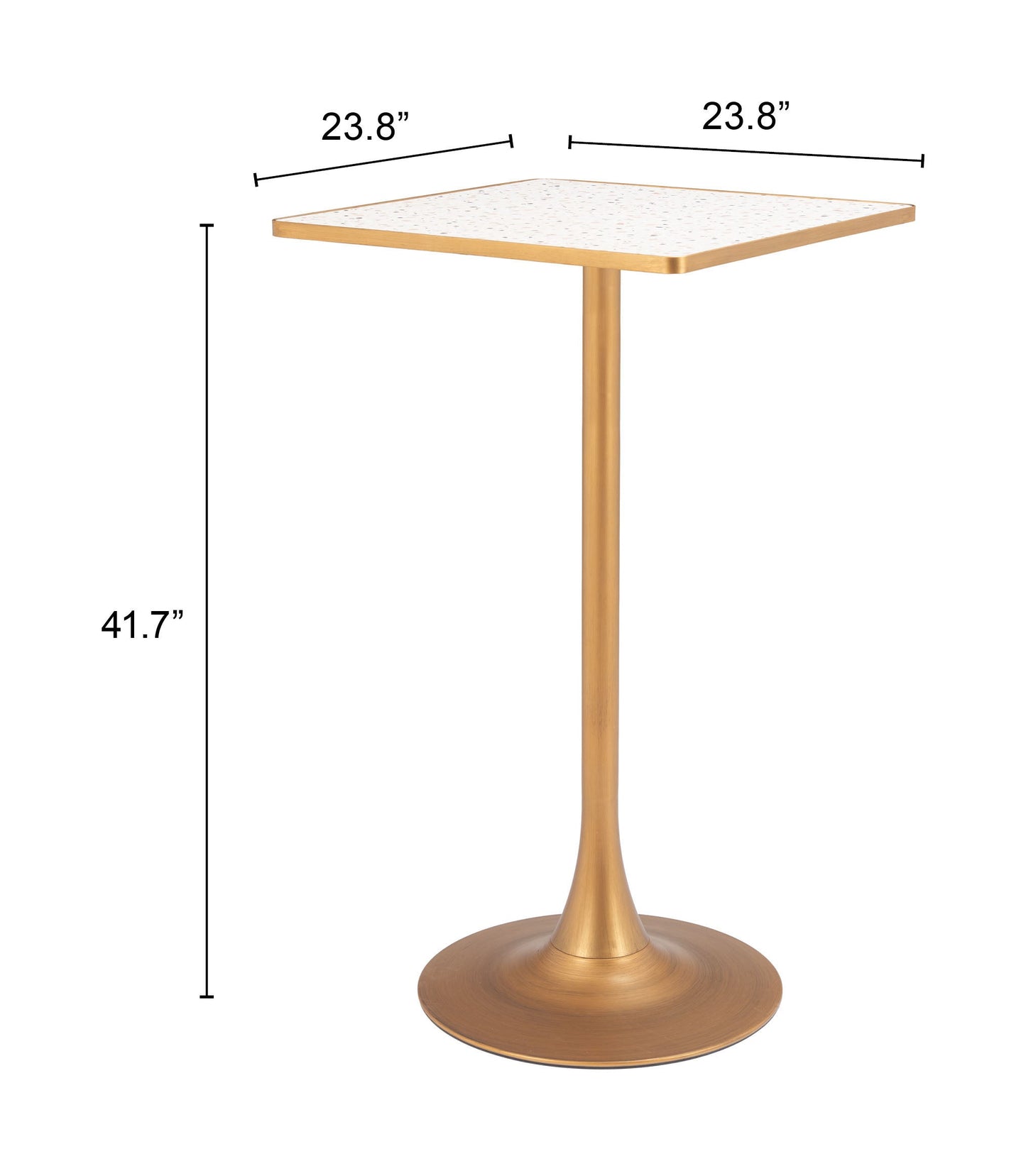 Spot Beige & Gold Bar Table - Ornate Home