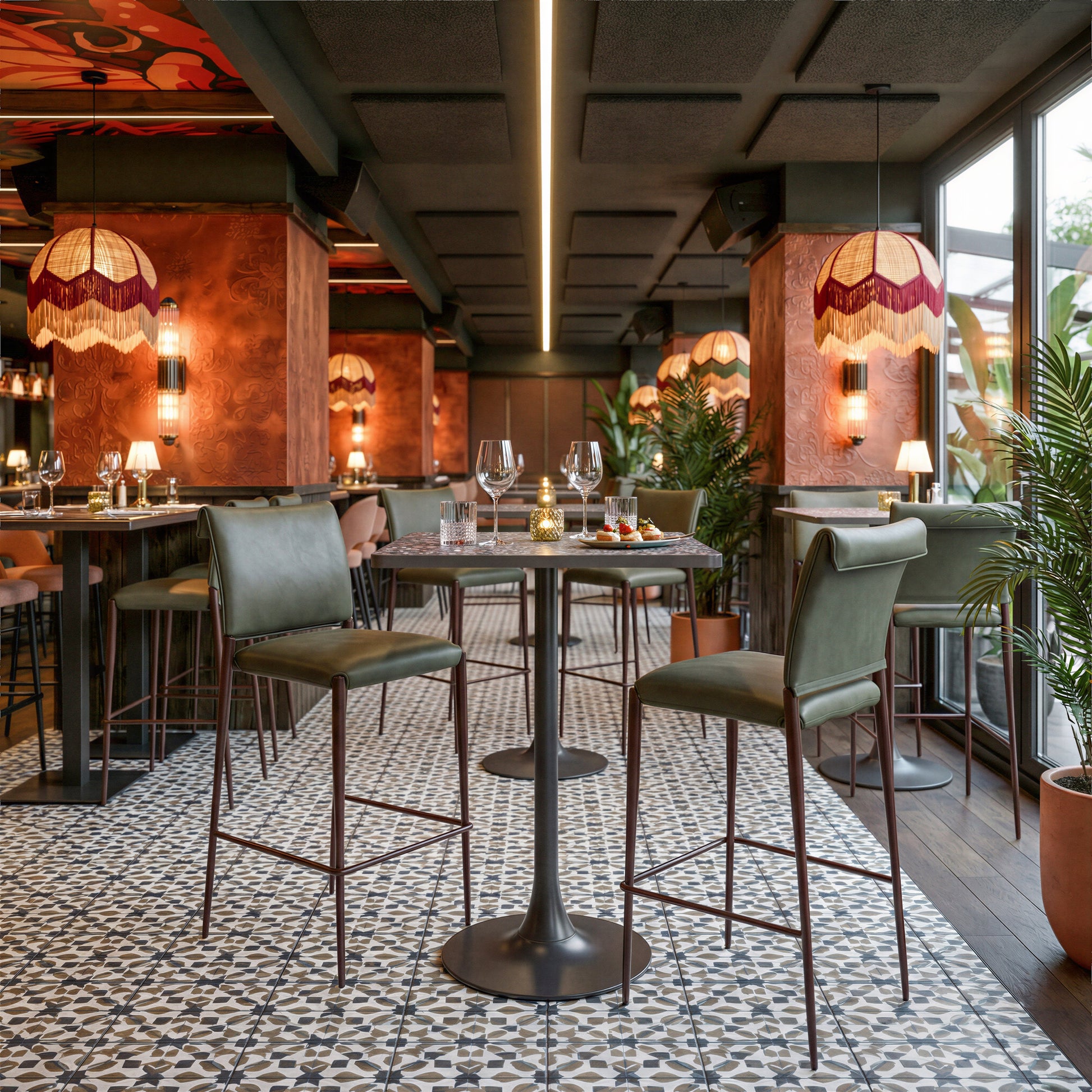Spot Black Bar Table - Ornate Home