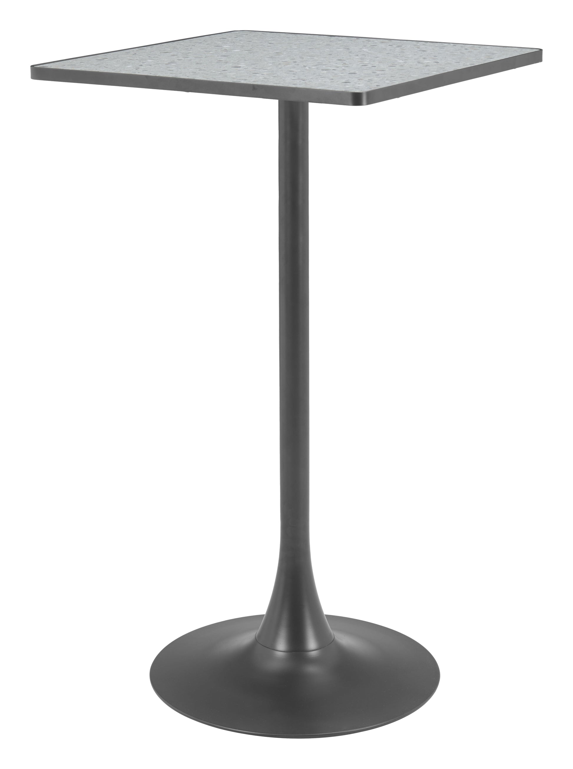 Spot Gray & Black Bar Table - Ornate Home
