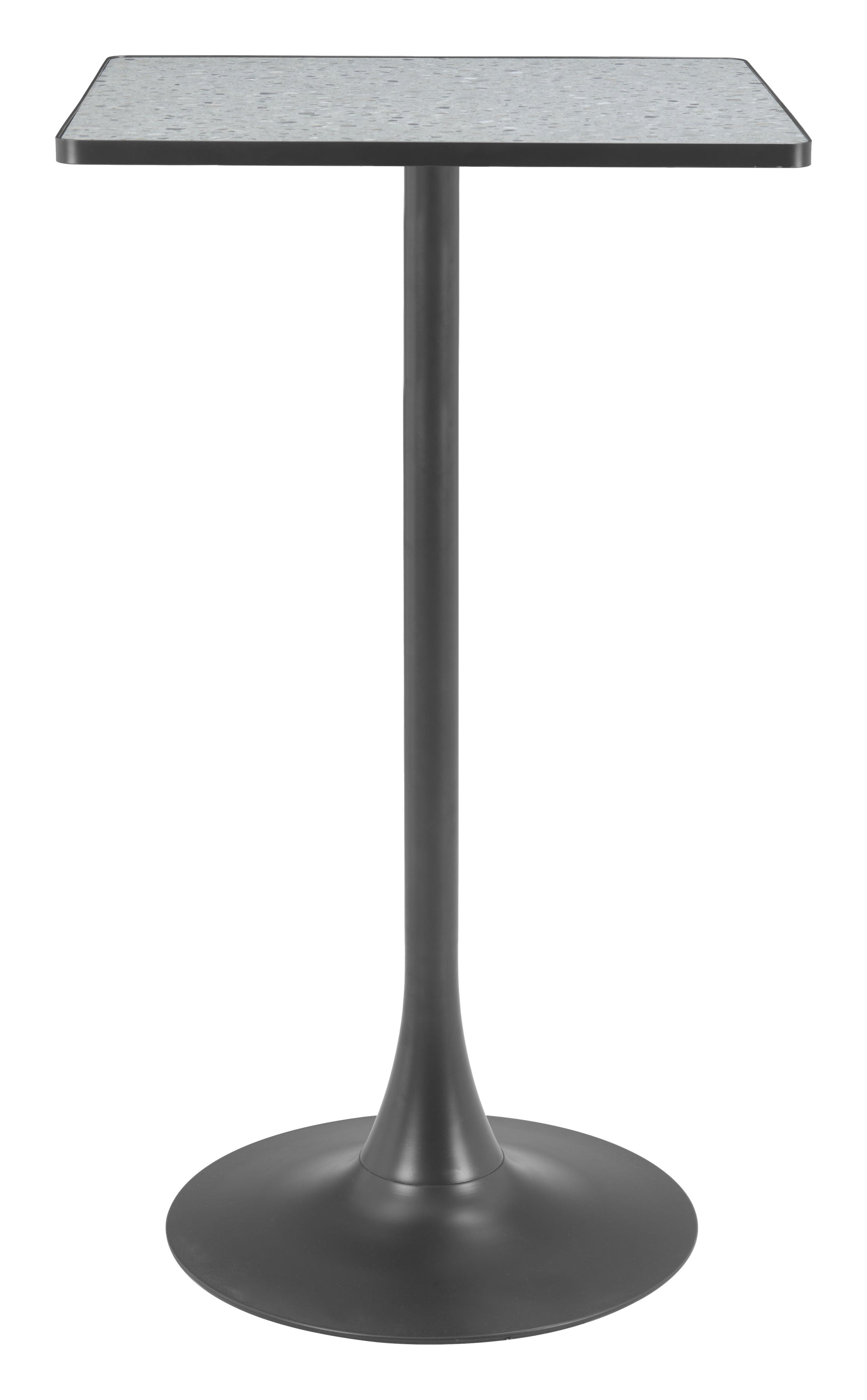 Spot Gray & Black Bar Table - Ornate Home