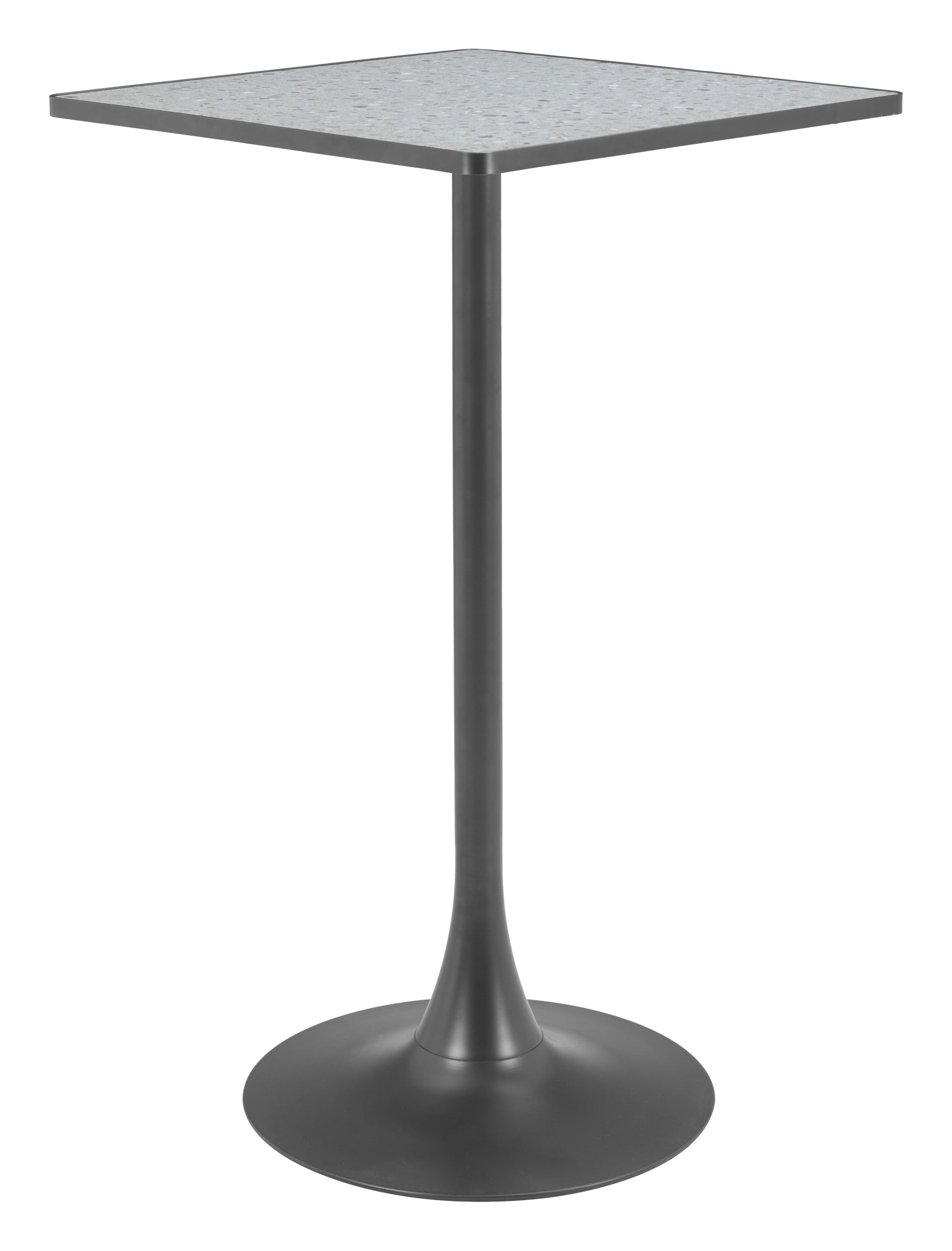 Spot Gray & Black Bar Table - Ornate Home
