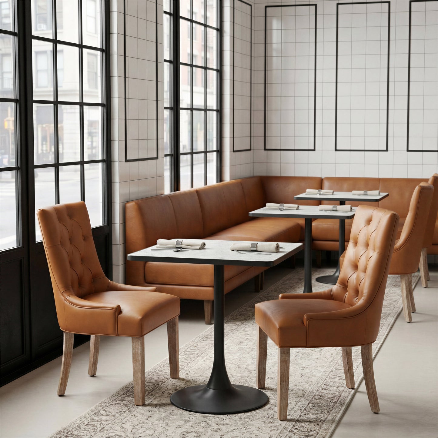 Spot Gray & Black Bistro Table - Ornate Home