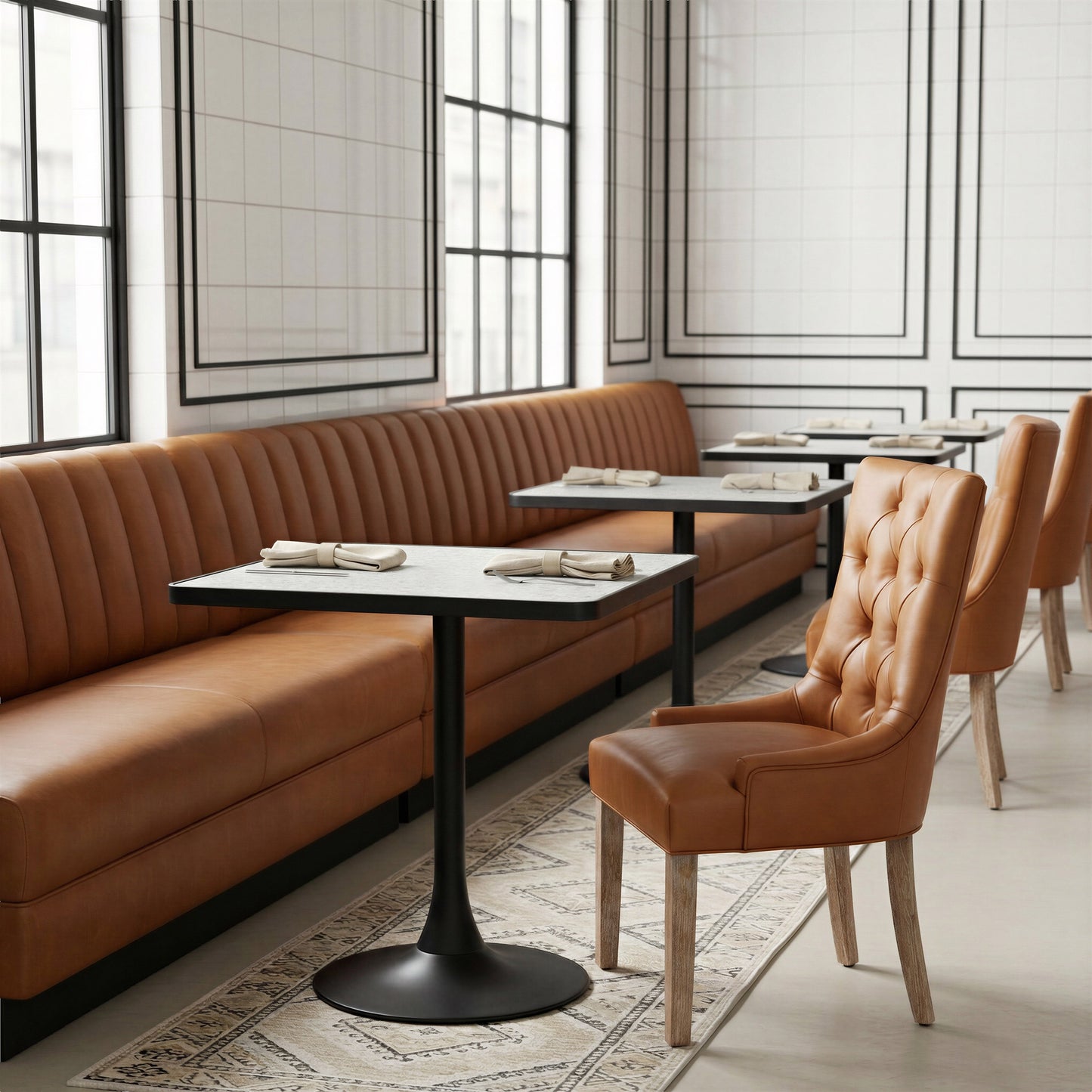 Spot Gray & Black Bistro Table - Ornate Home