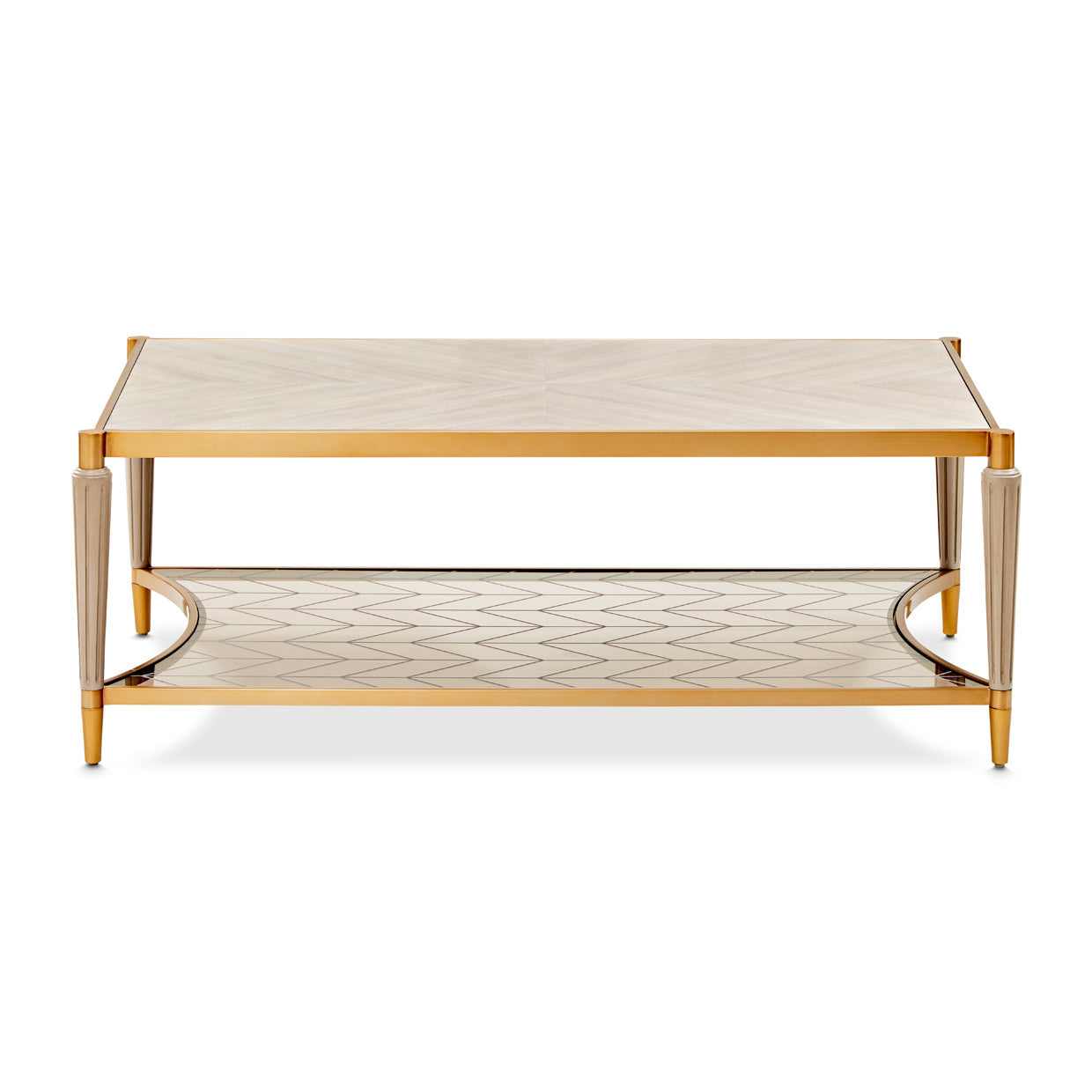 St. Charles Dove Gray Rectangular Cocktail Table - Ornate Home