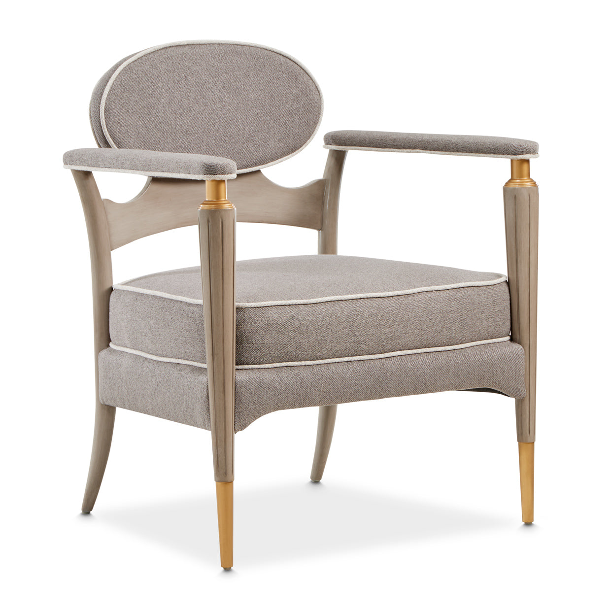 St. Charles Dove Gray/Stratus Accent Chair - Ornate Home