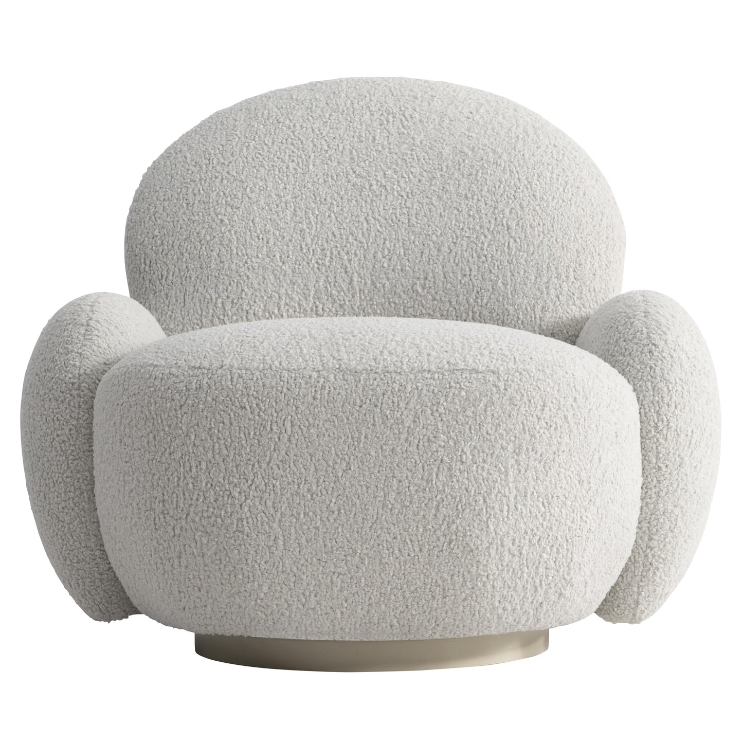 St. Jean Greige/Grey Fabric Swivel Chair - Ornate Home
