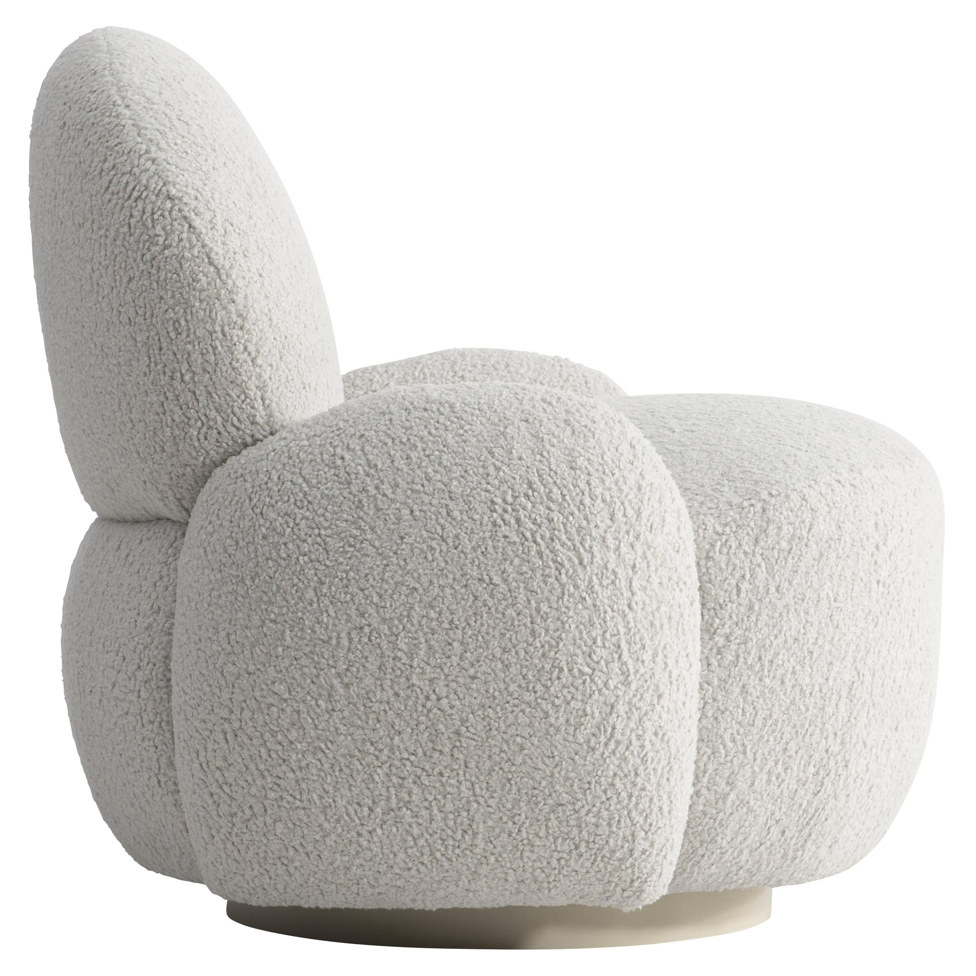 St. Jean Greige/Grey Fabric Swivel Chair - Ornate Home