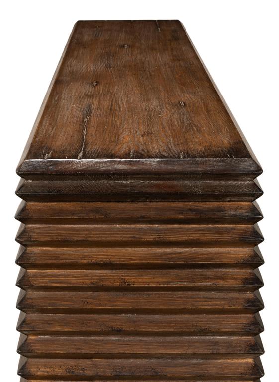 Stacked Brown Console Table - Ornate Home