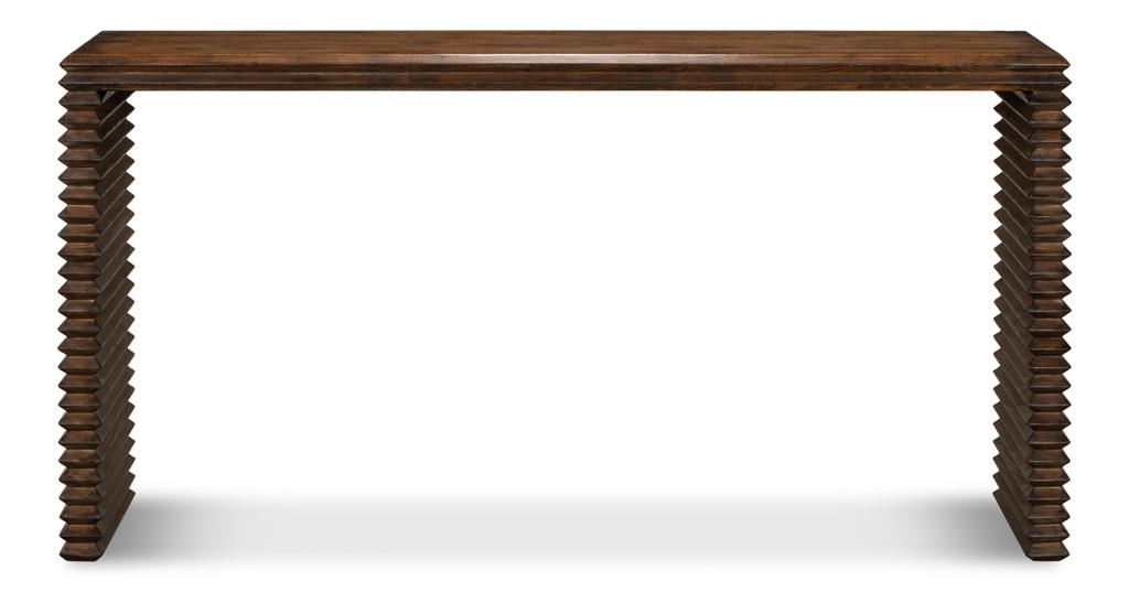 Stacked Brown Console Table - Ornate Home