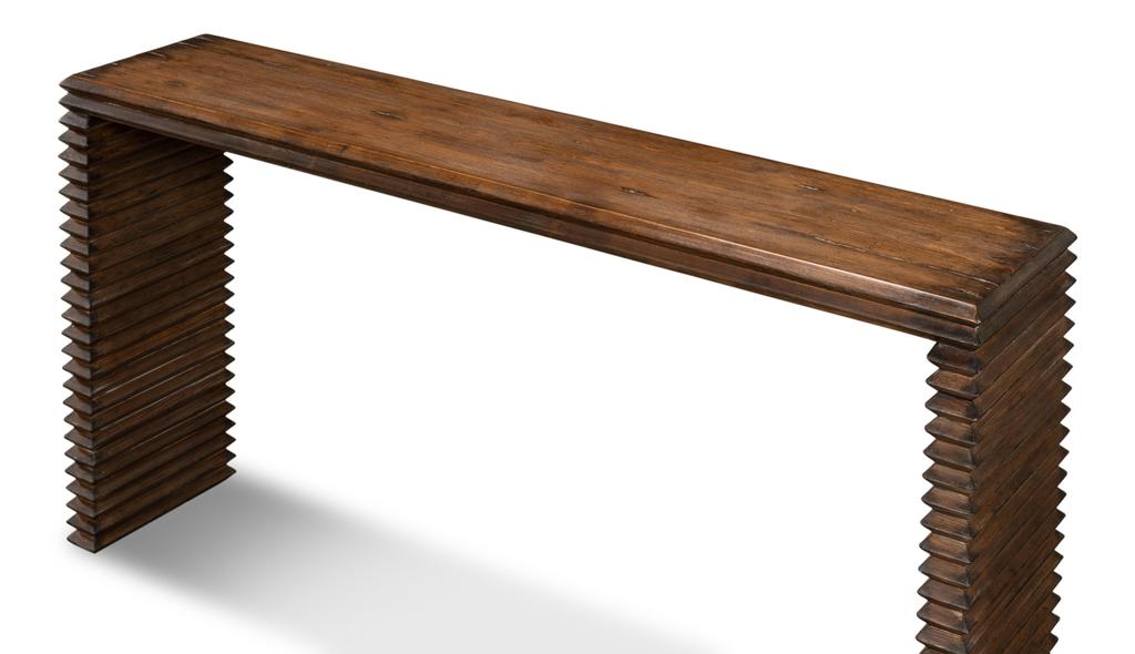 Stacked Brown Console Table - Ornate Home