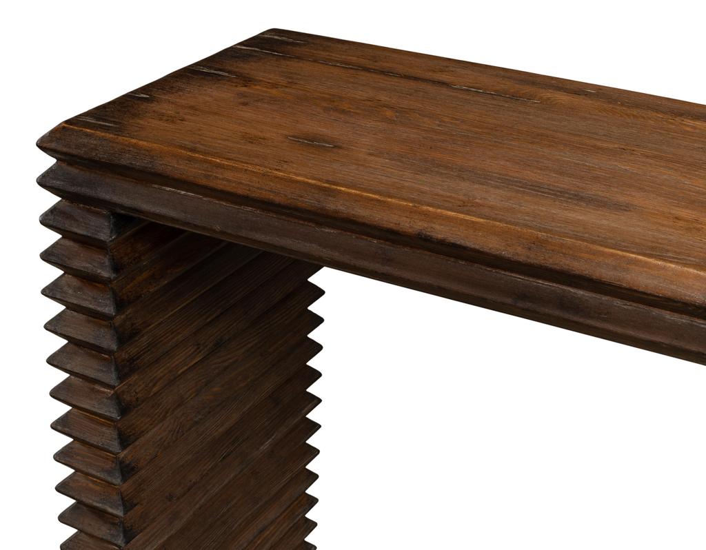 Stacked Brown Console Table - Ornate Home