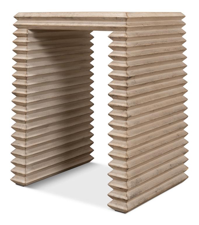 Stacked Grey Side Table - Ornate Home
