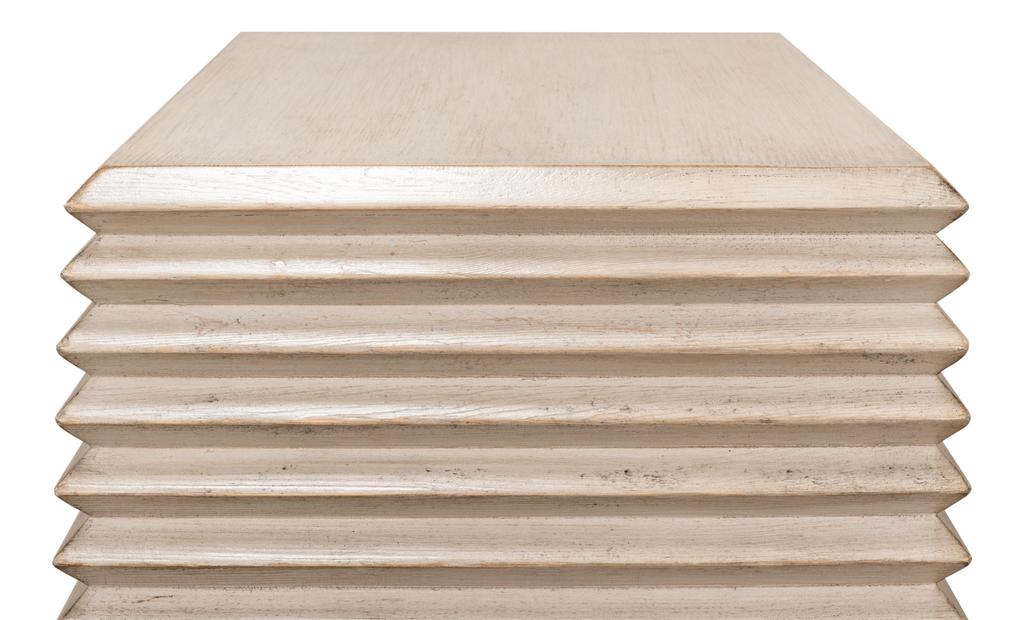 Stacked Grey Side Table - Ornate Home