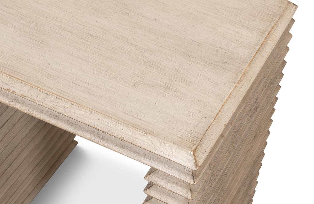 Stacked Grey Side Table - Ornate Home