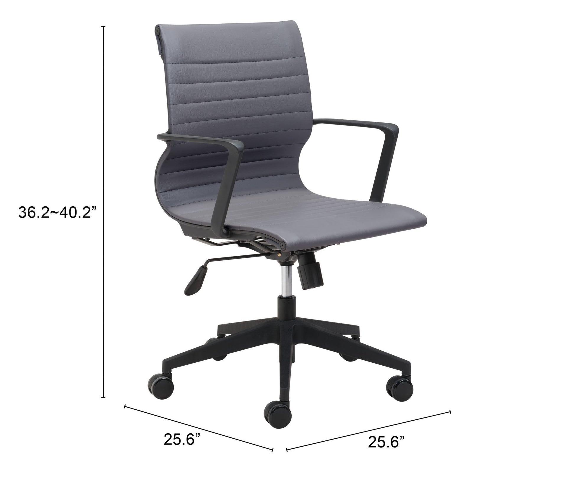 Stacy Dark Gray Office Chair - Ornate Home