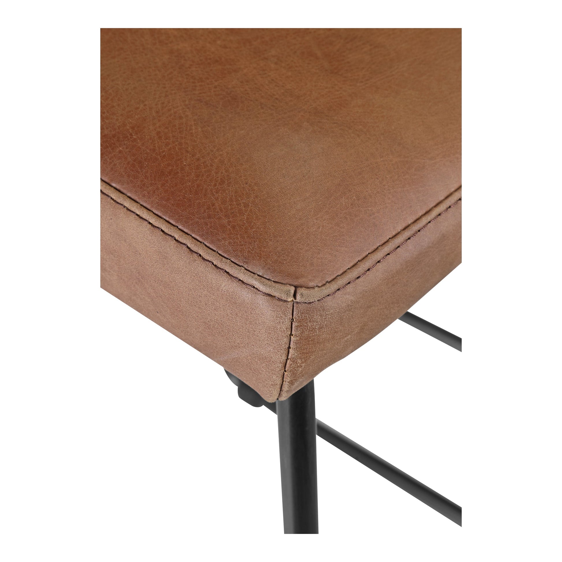 Starlet Brown Leather Counter Stool (Set of 2) - Ornate Home