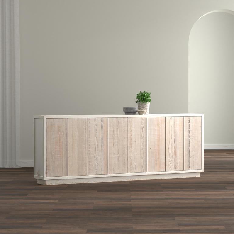 Stefano White Narrow Sideboard - Ornate Home
