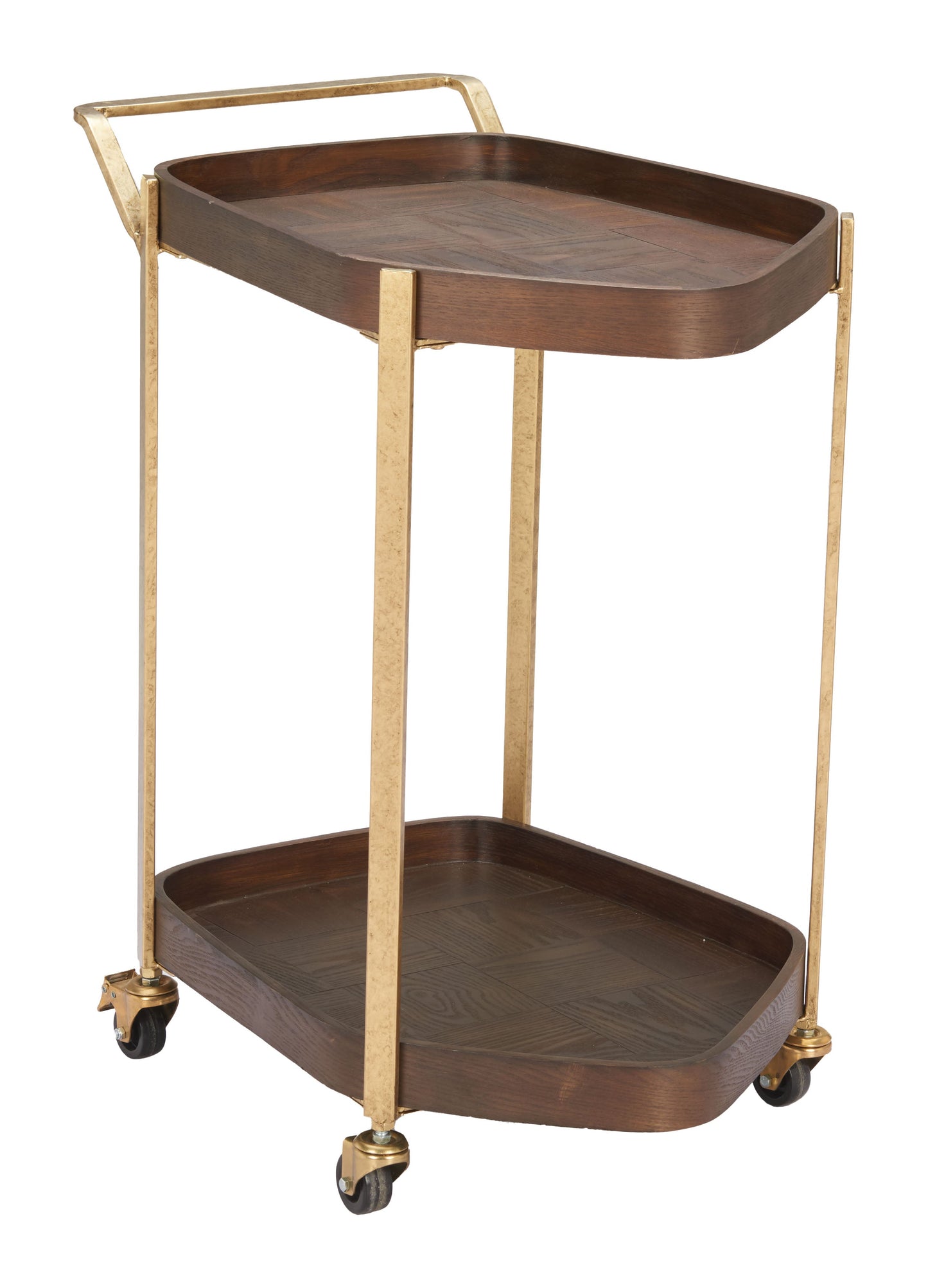 Stela Walnut Bar Cart - Ornate Home