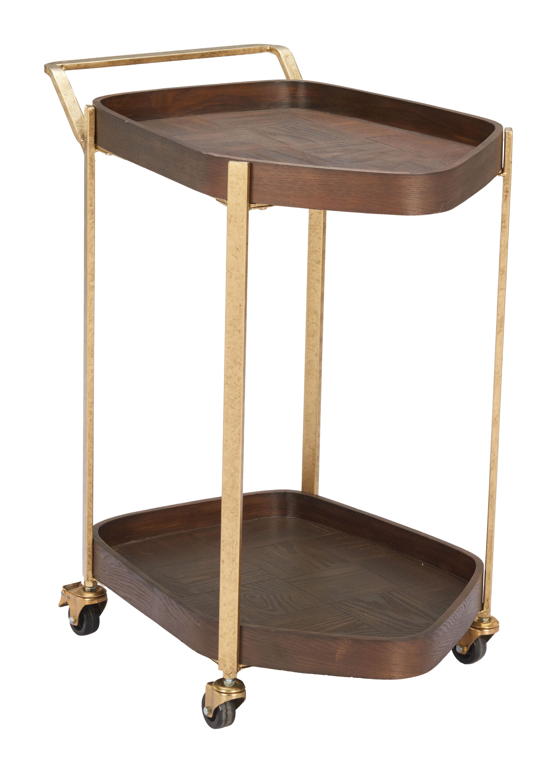 Stela Walnut Bar Cart - Ornate Home
