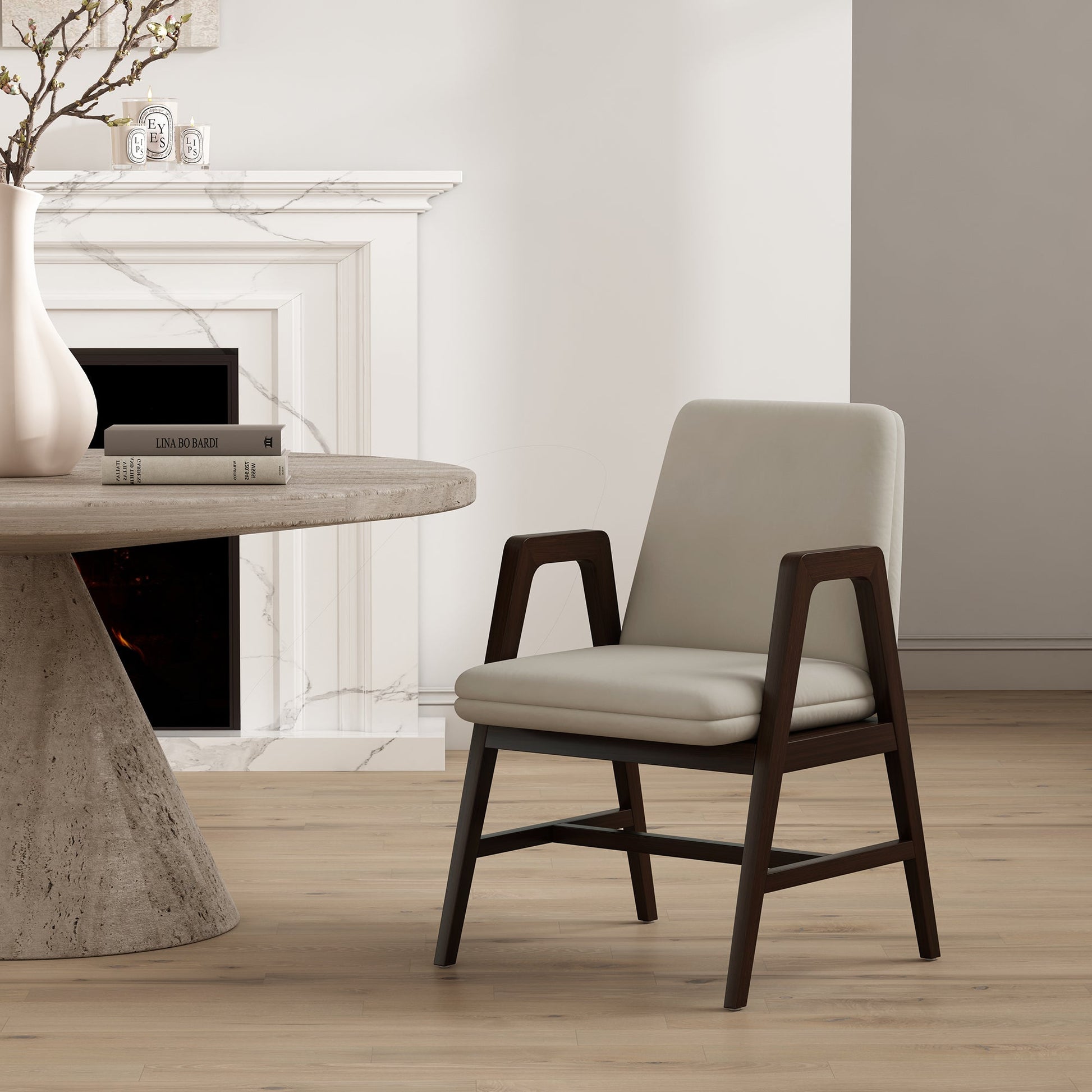 Stella Dining Armchair in Champagne - Ornate Home