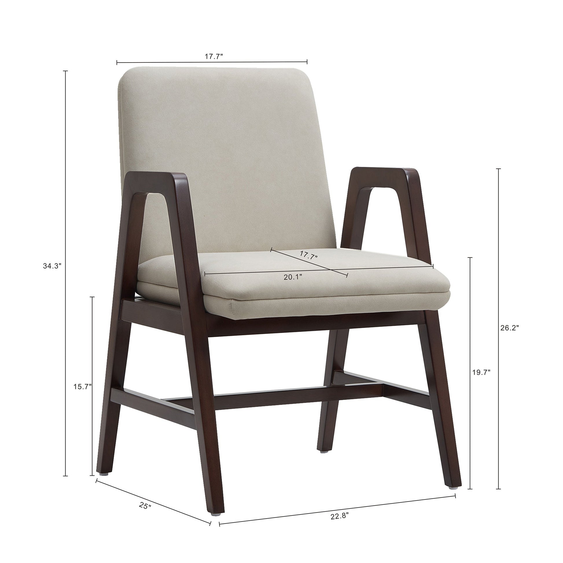 Stella Dining Armchair in Champagne (set of 2) - Ornate Home