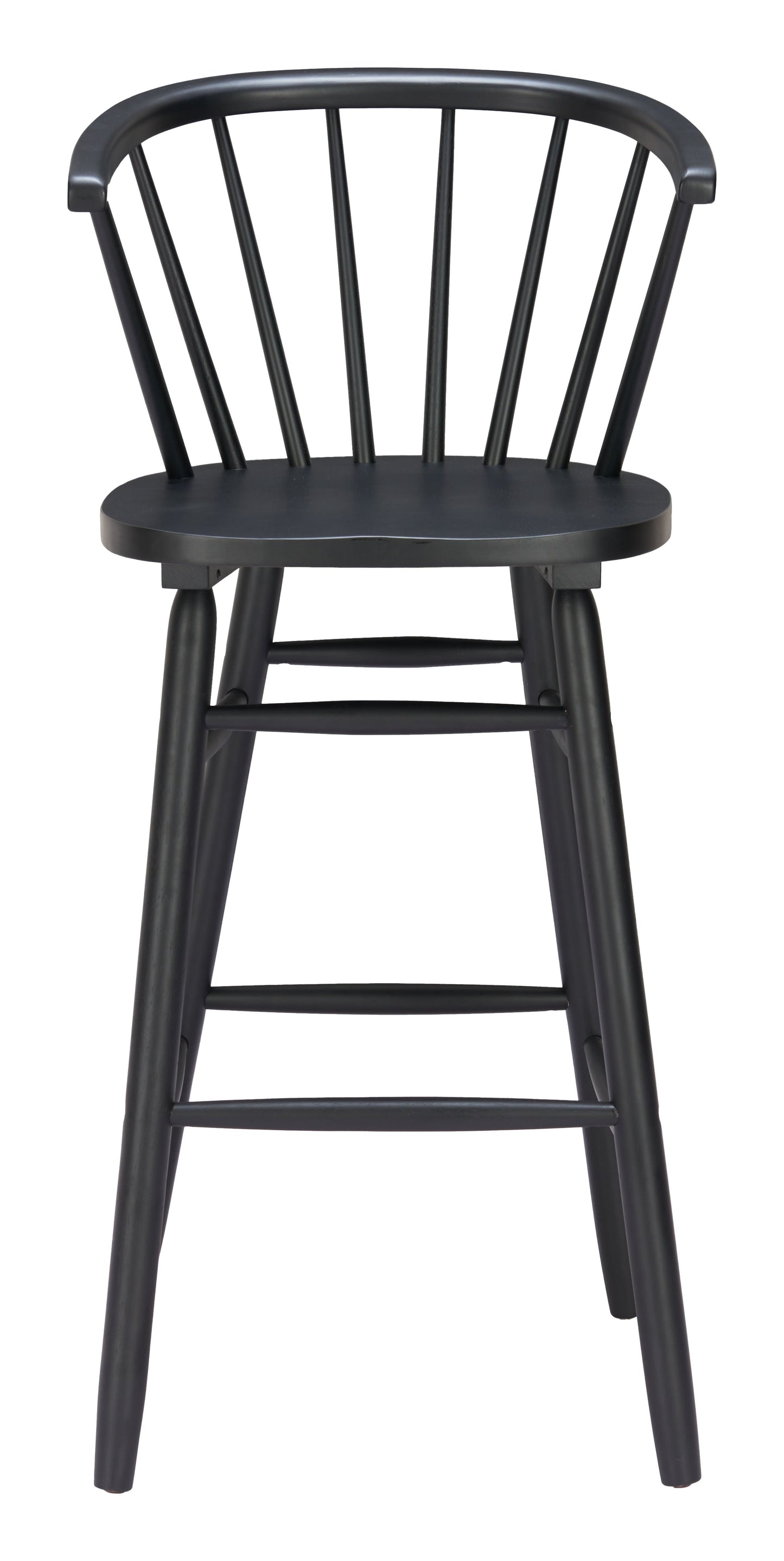 Stenger Black Barstool (Set of 2) - Ornate Home
