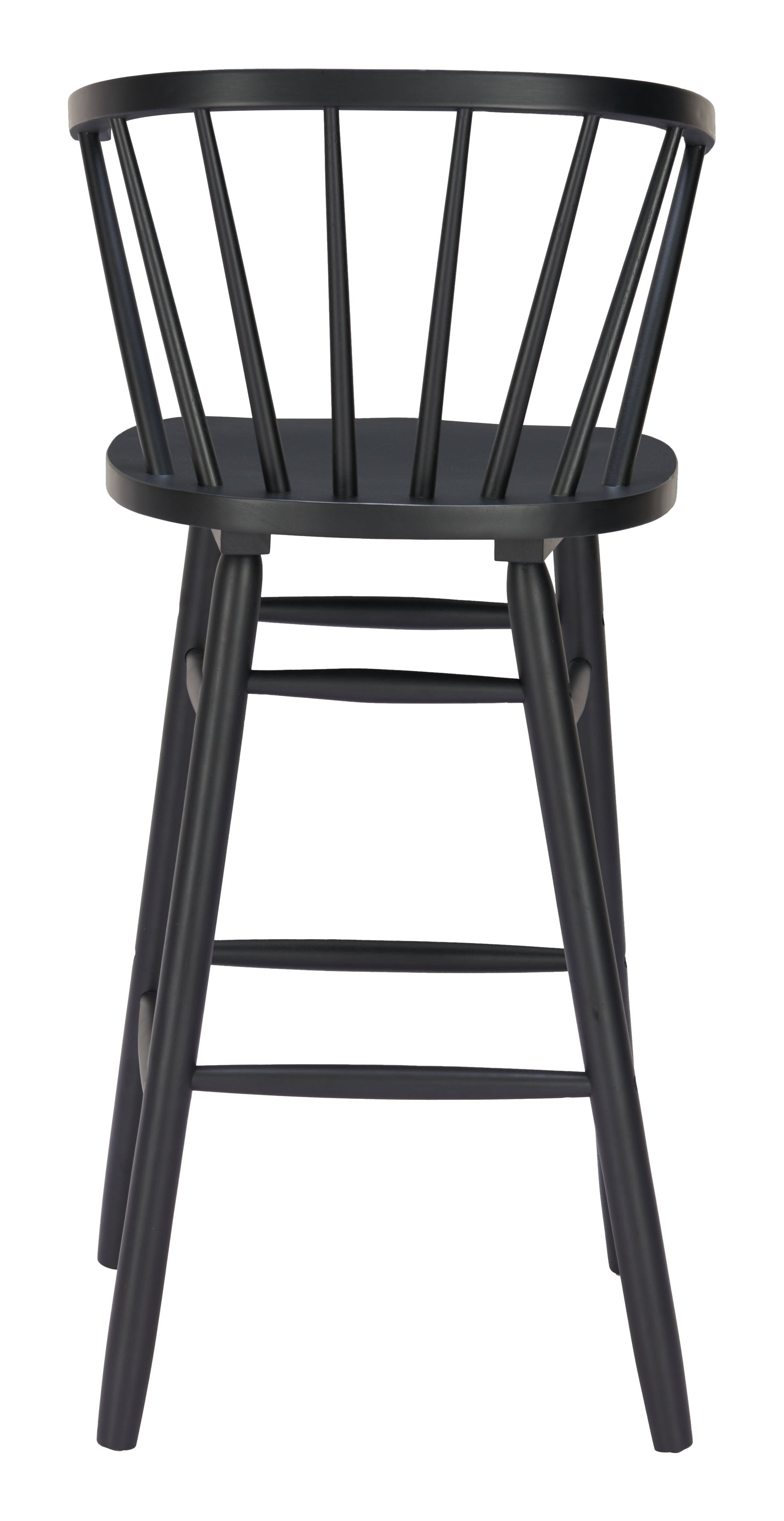 Stenger Black Barstool (Set of 2) - Ornate Home