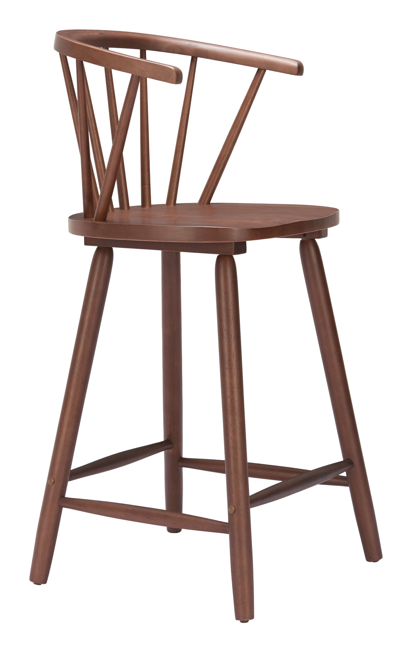 Stenger Walnut Counter Stool (Set of 2) - Ornate Home