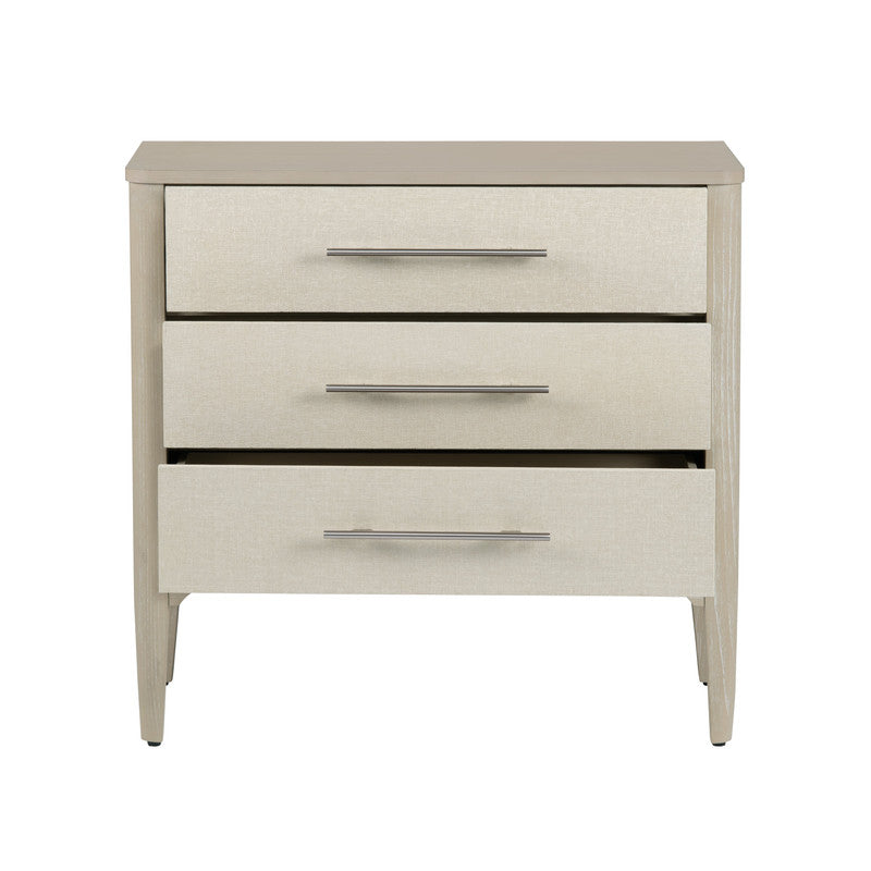 Sterling Tan/Cream Three-Drawer Chest - Ornate Home