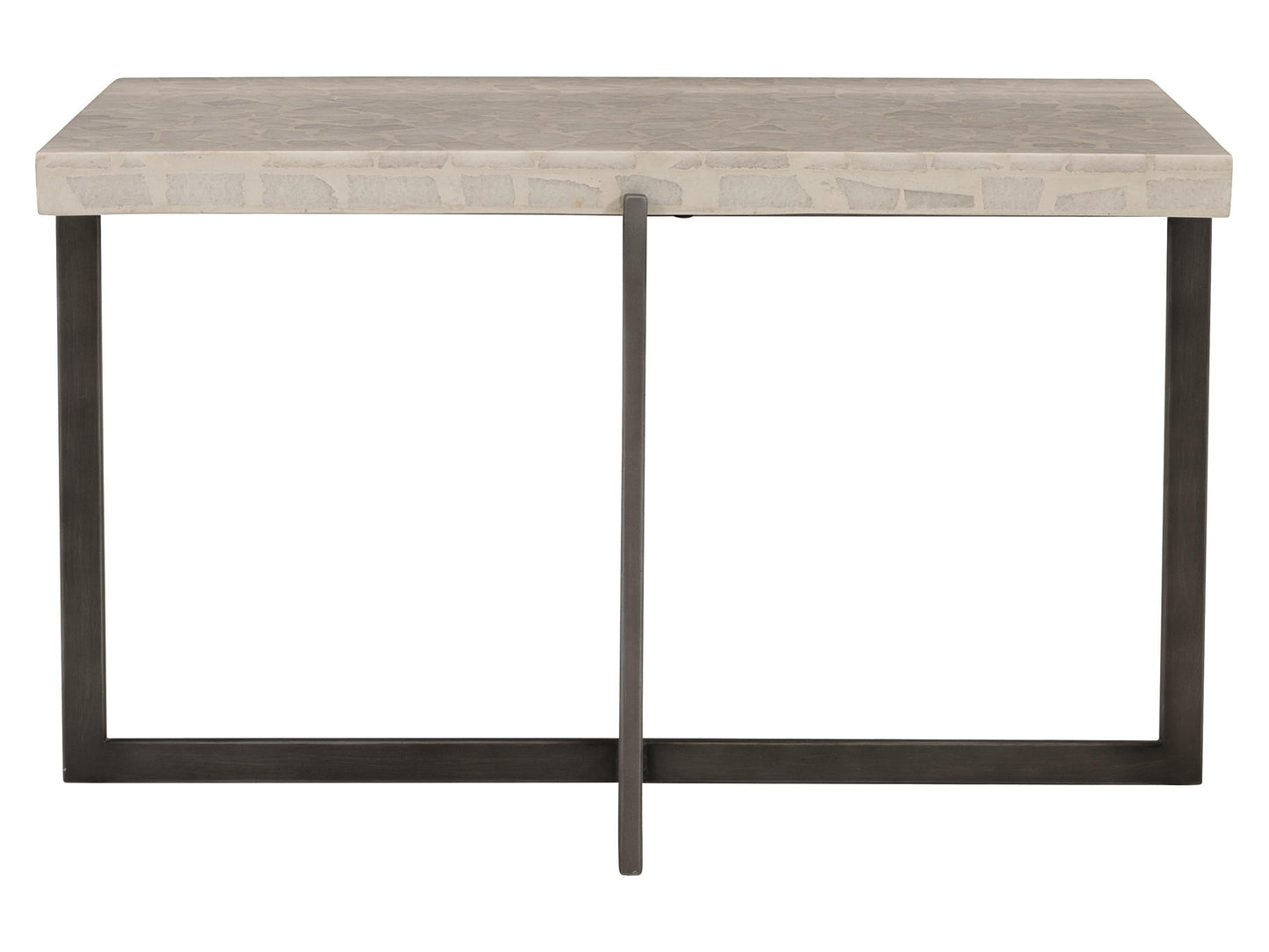 Stillwater Terrazzo Stone/Flint Grey Outdoor Table - Ornate Home