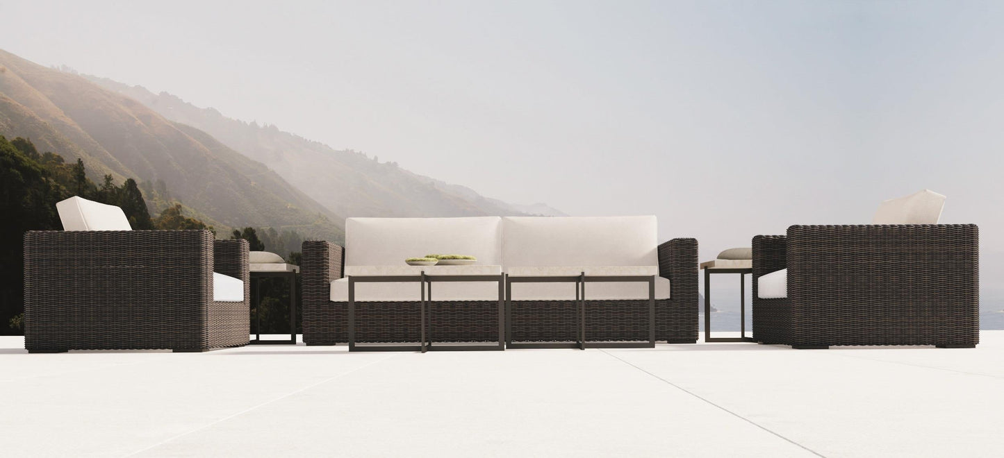 Stillwater Terrazzo Stone/Flint Grey Outdoor Table - Ornate Home