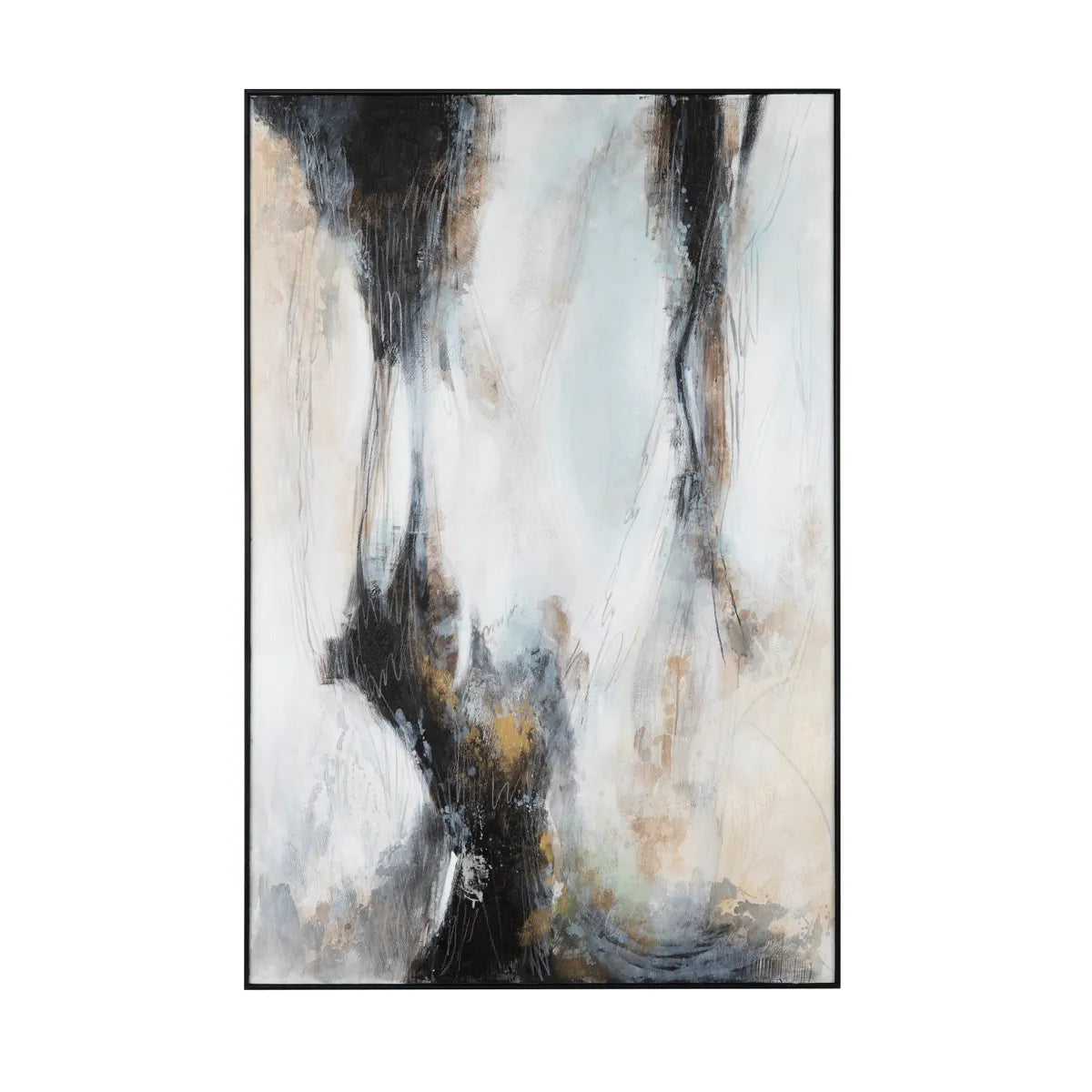 Stormy Days Black/Natural Canvas - Ornate Home