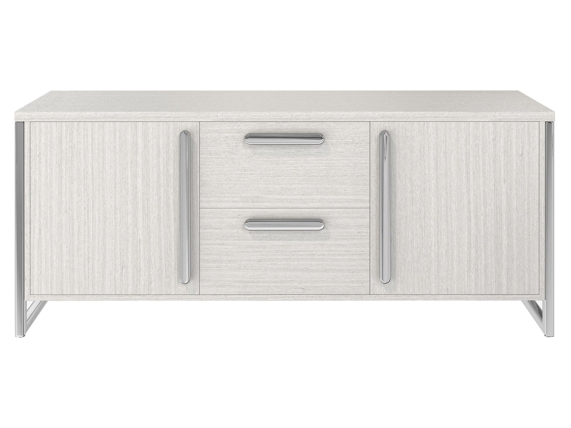 Stratum Polished Nickel/Mist Buffet - Ornate Home