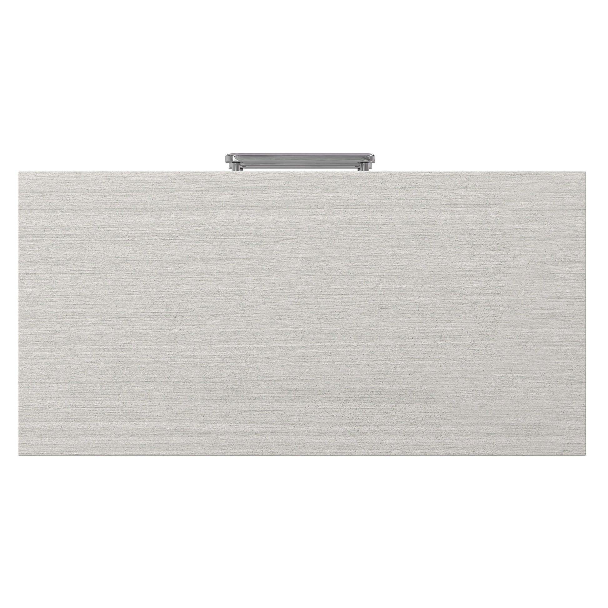 Stratum Polished Nickel/Mist Nightstand (38" W) - Ornate Home