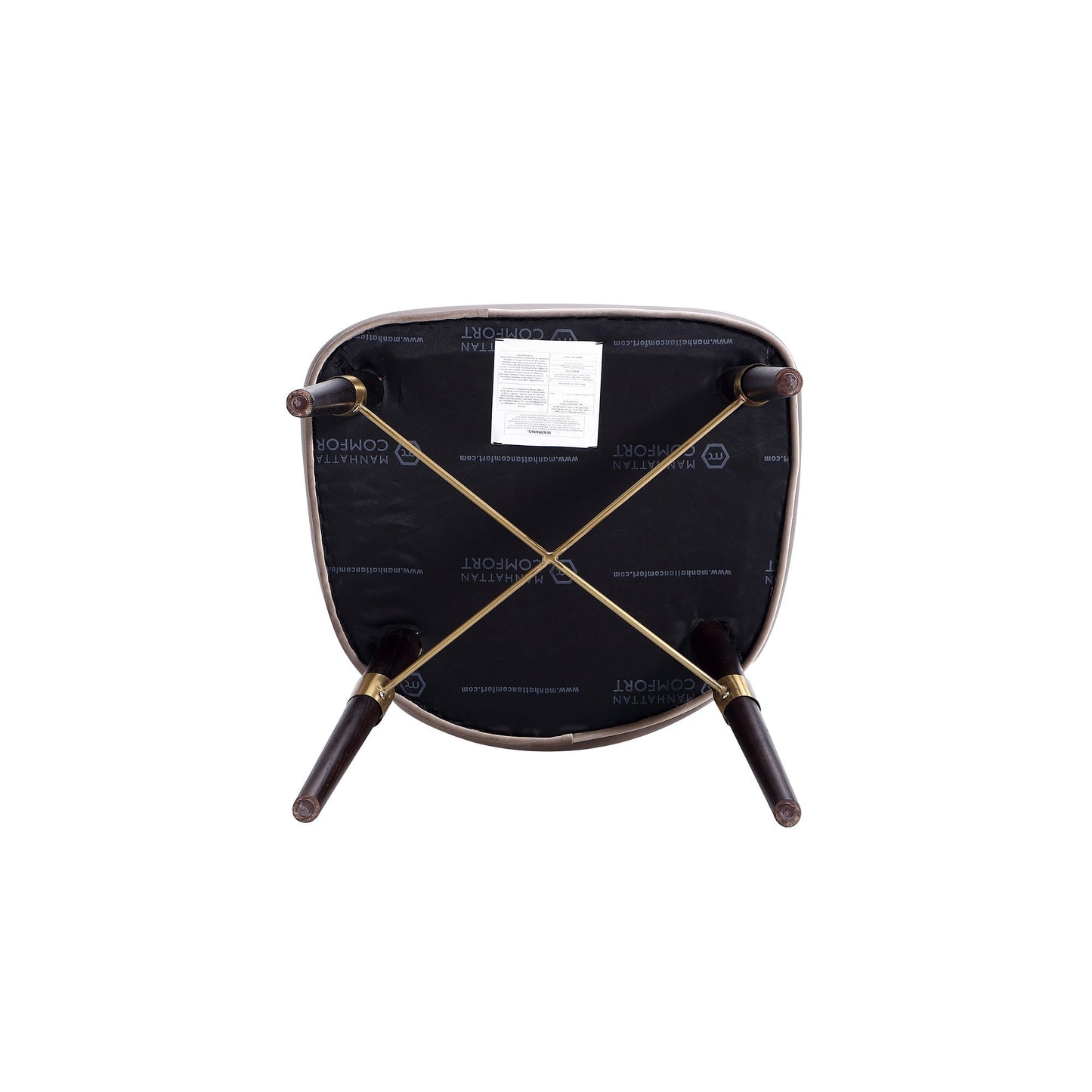 Strine Dining Chair in Dark Taupe - Ornate Home