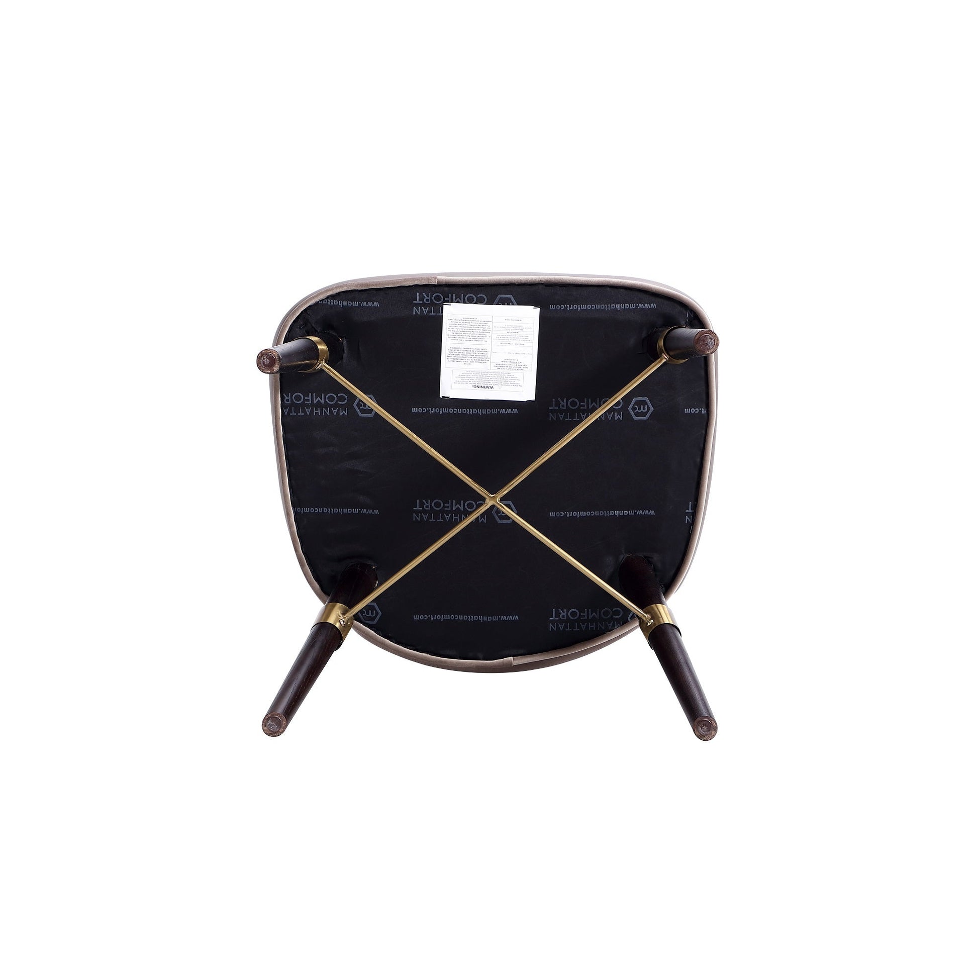 Strine Dining Chair in Dark Taupe (set of 2) - Ornate Home