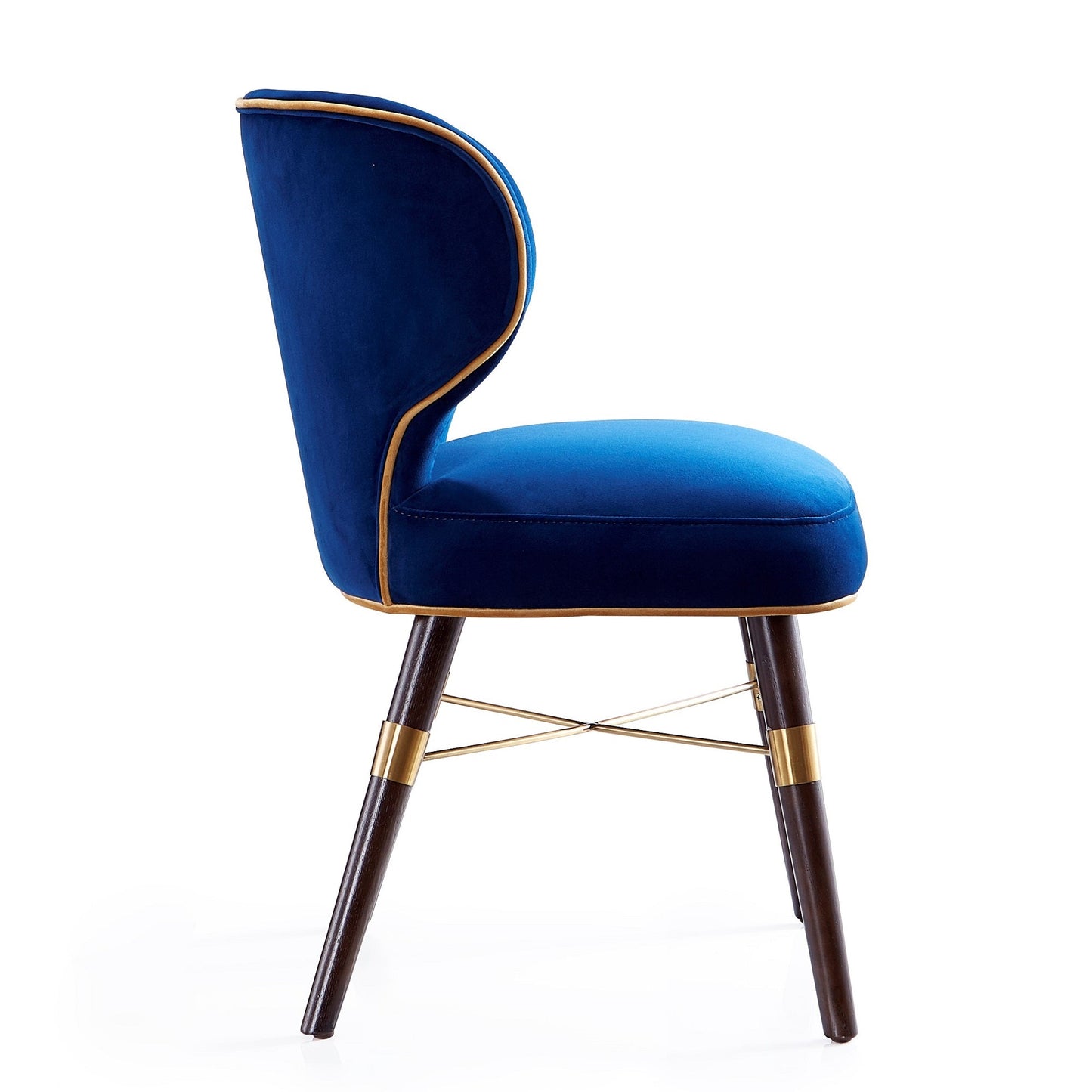 Strine Dining Chair in Royal Blue (set of 2) - Ornate Home