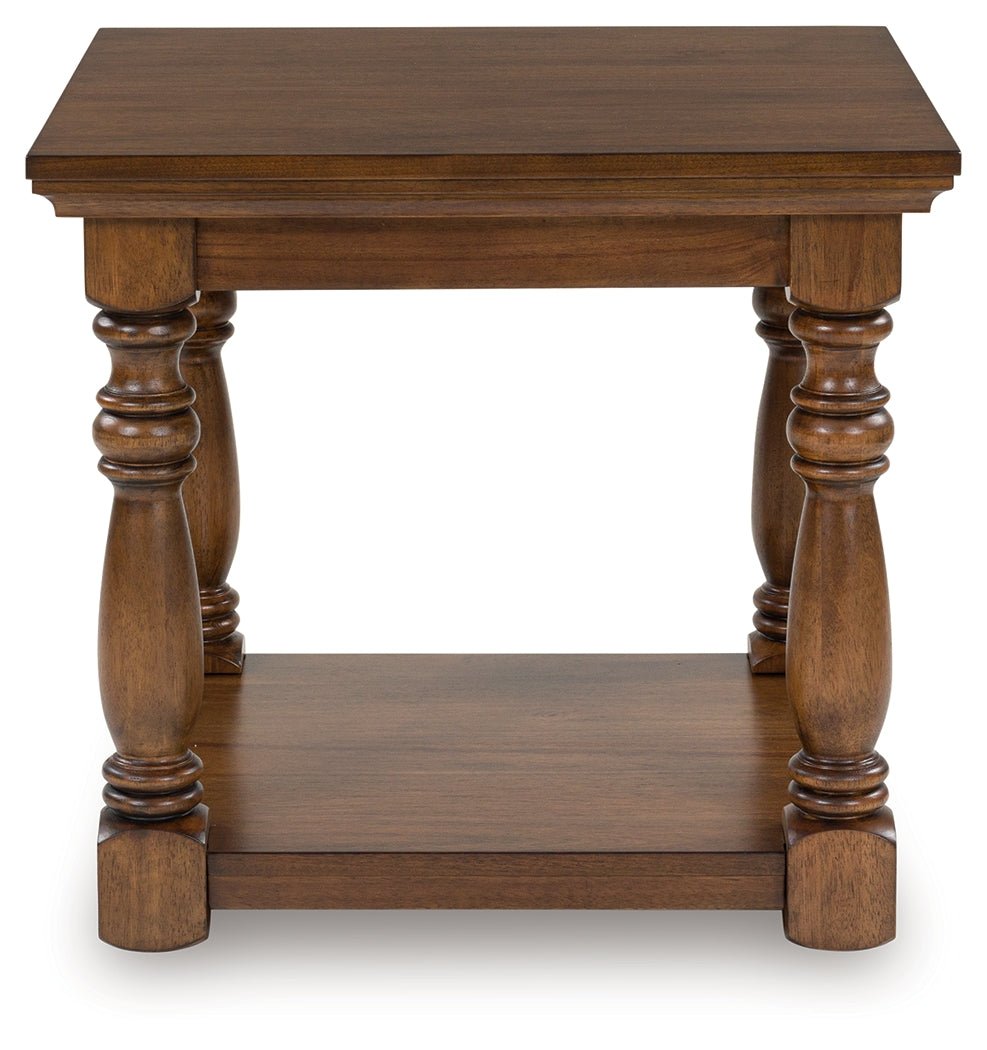 Sturlayne Brown Rectangular End Table- Viva Furn