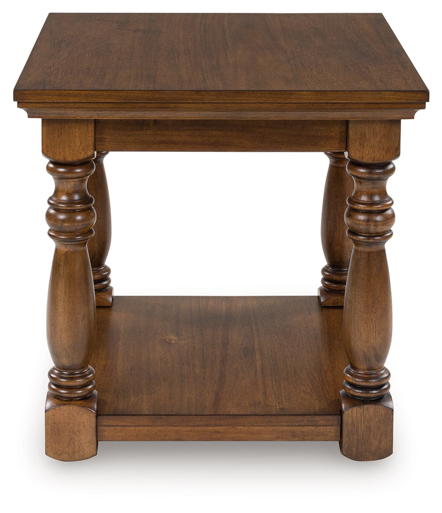 Sturlayne Brown Rectangular End Table- Viva Furn