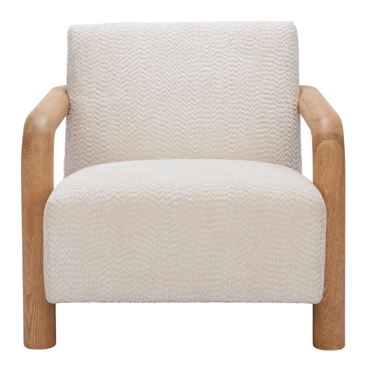 Subliem Cotton White Accent Chair - Ornate Home