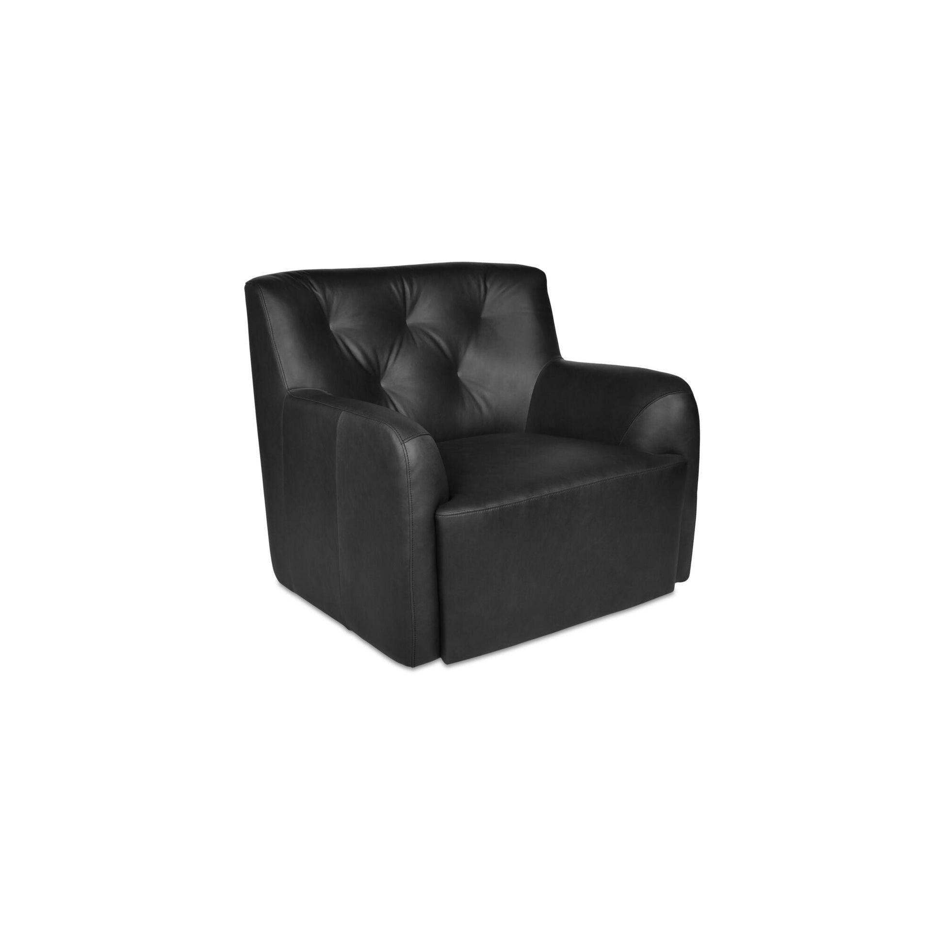 Sullivan Black Swivel Chair - Ornate Home