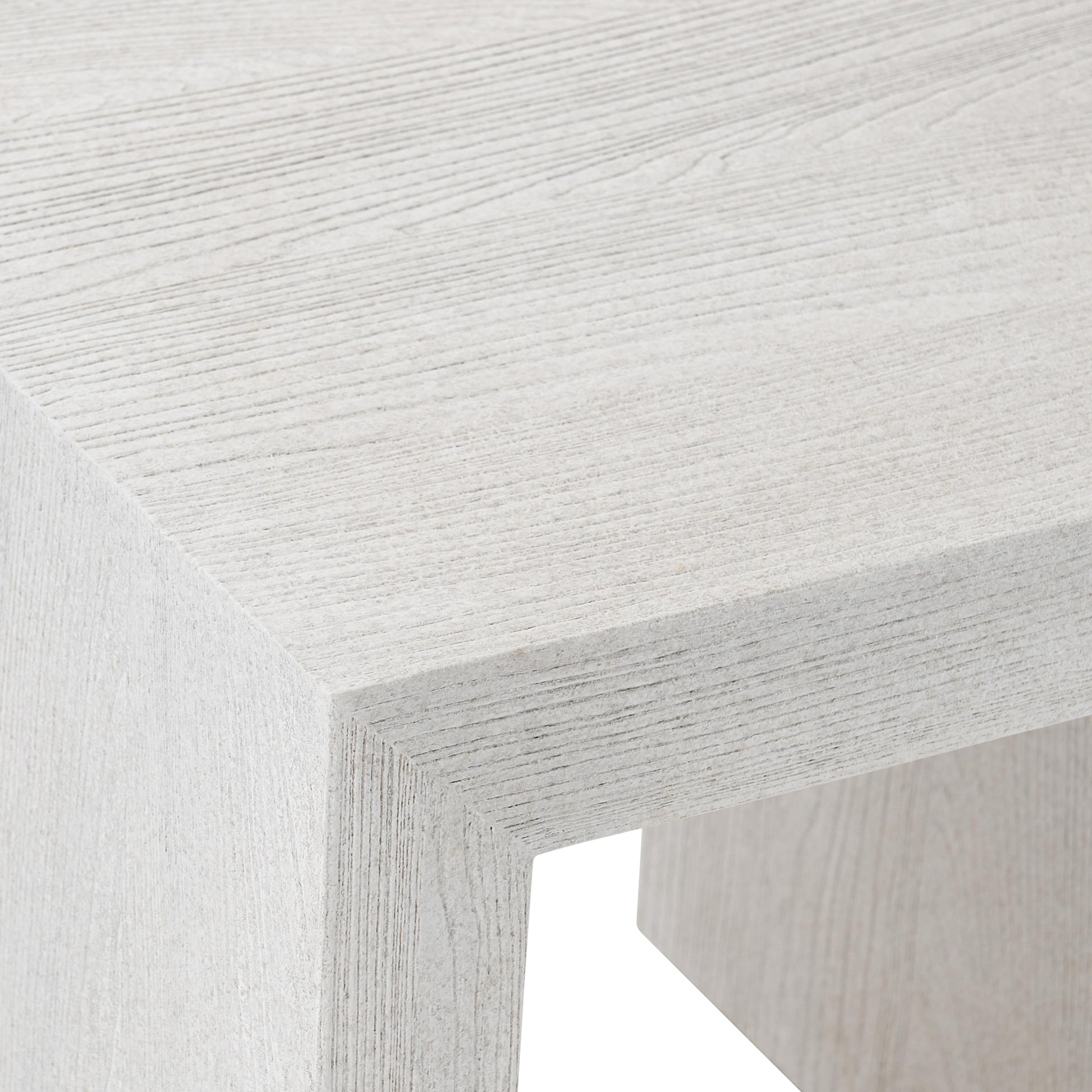 Summerton Sandblasted White Side Table - Ornate Home
