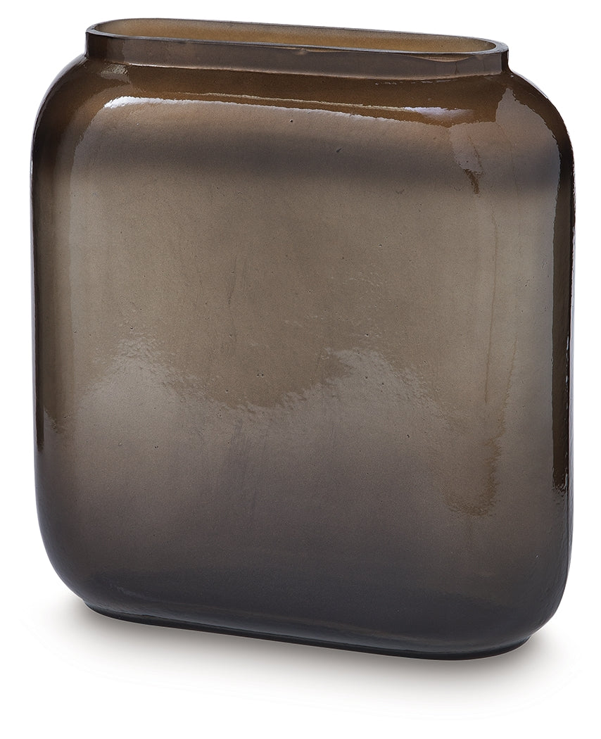 Sumner Gray/Gold Vase (10''H)- Viva Furn