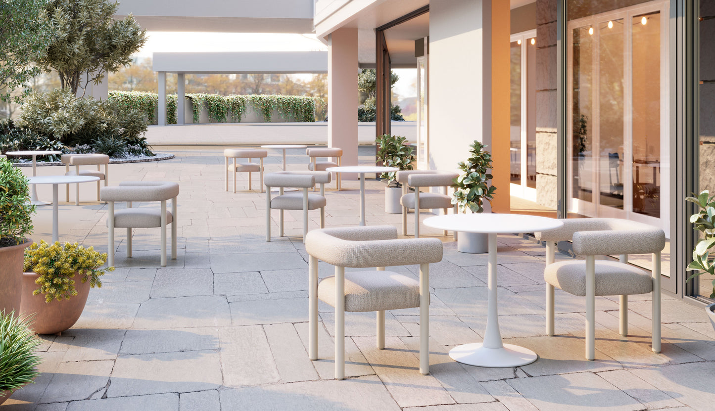 Sunbath White Outdoor Dining Chair (Set of 2) - Ornate Home