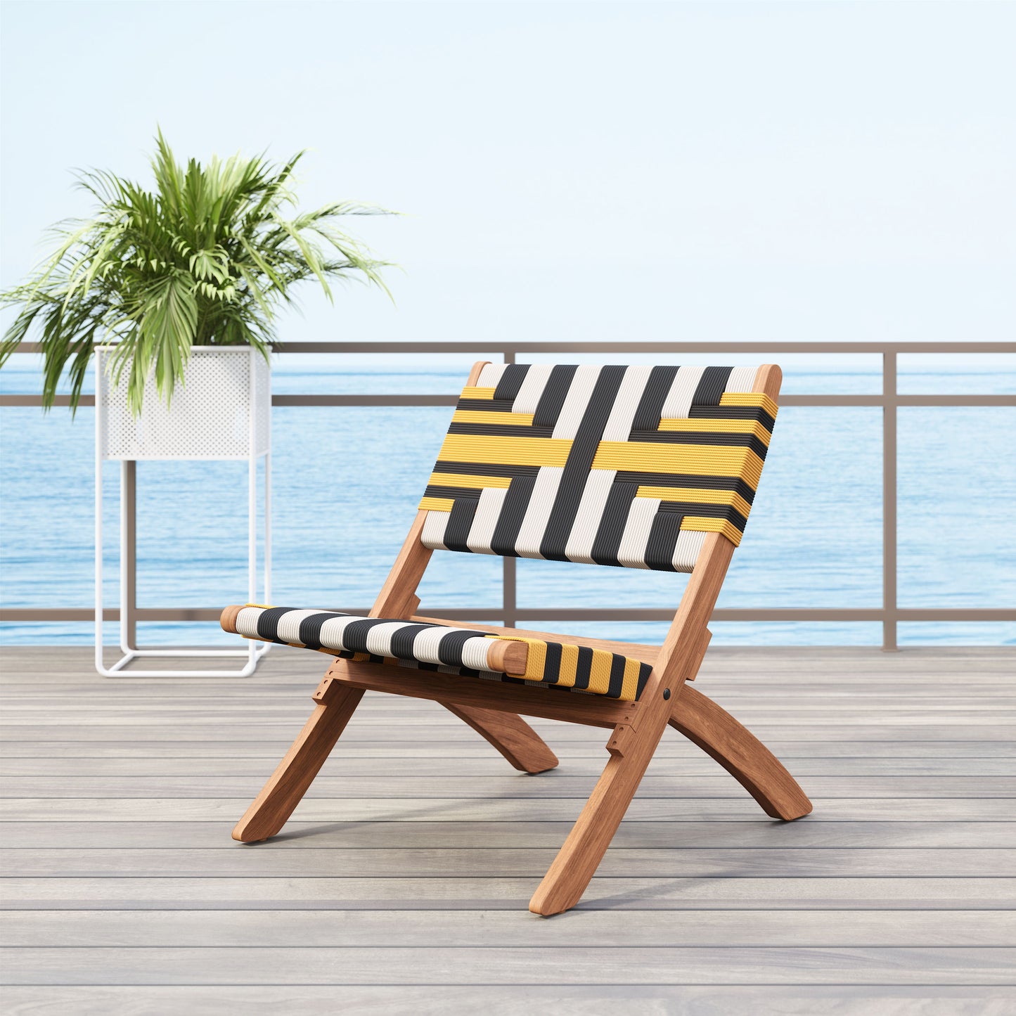 Sunbeam Multicolor Outdoor Lounge Chair - Ornate Home