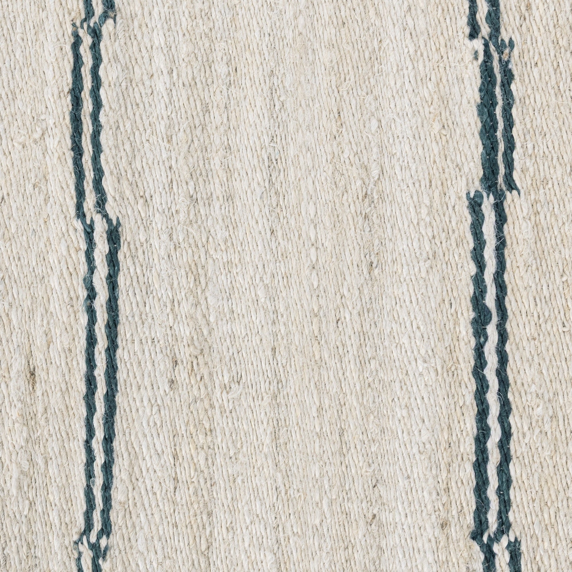 Sunderland Jute Ivory/Dark Blue Stripe Rug - Ornate Home